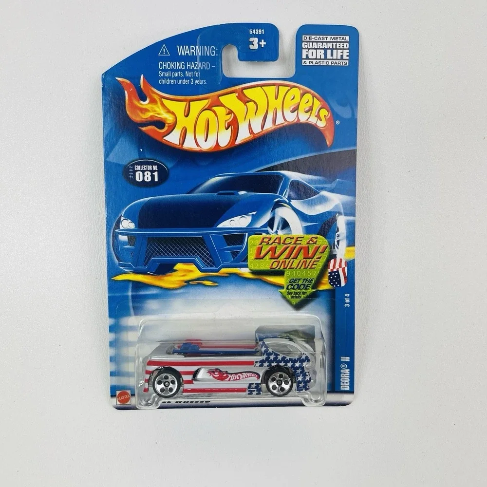 2002 Hot Wheels Mainline Collector 081 Deora II Red Silver Blue Patriotic